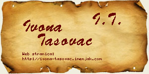 Ivona Tasovac vizit kartica